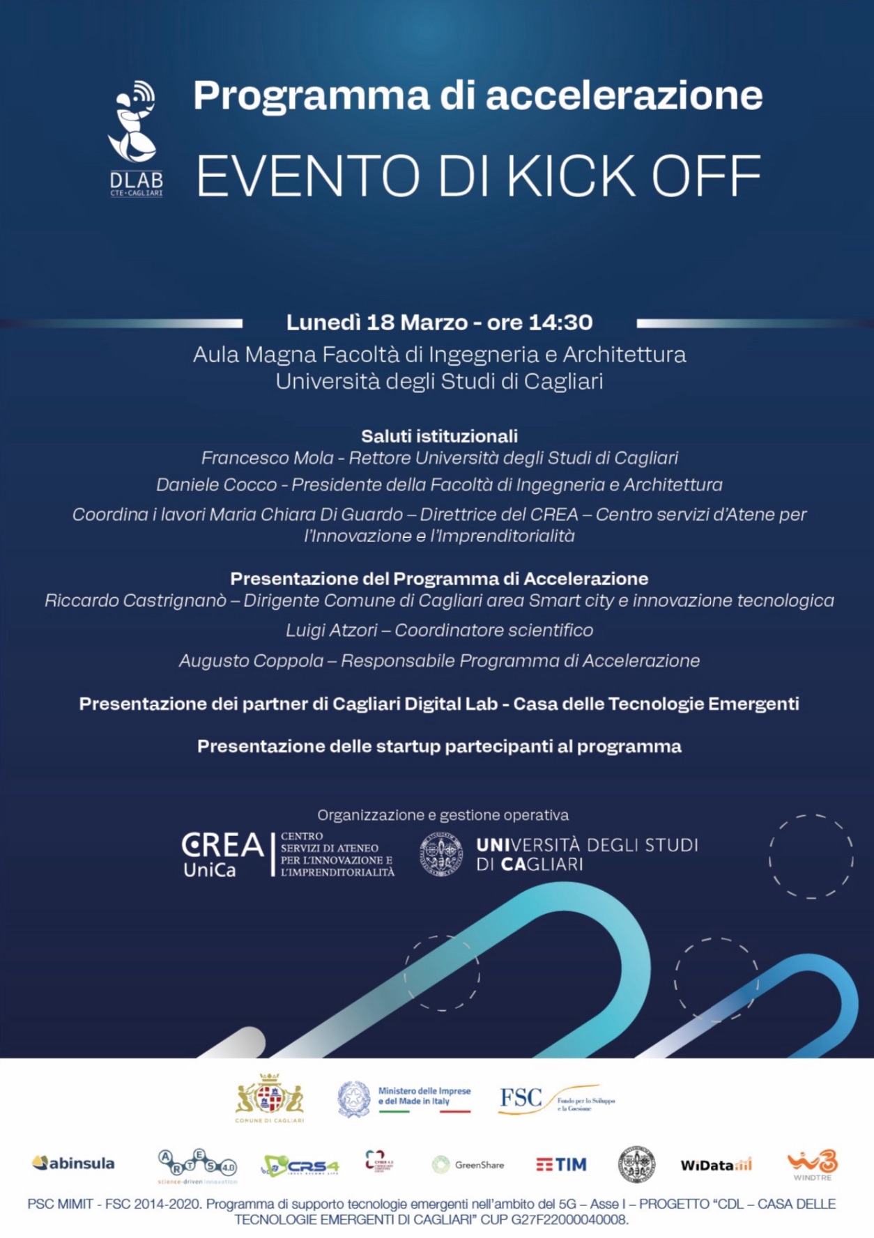 Universit Di Cagliari Presentazione Del Primo Programma Di